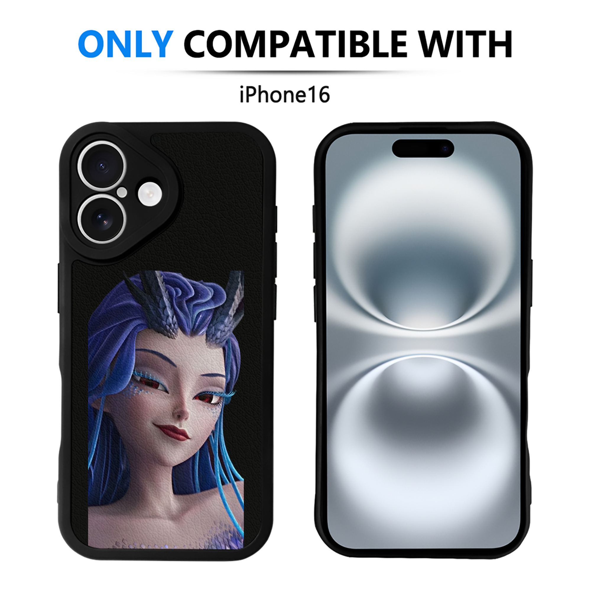 （画像用） Ne Zha 2 ナタ 魔童の大暴れ 【iPhone 16シリーズ対応】シリコンスマホケース（レザー調） 材質：シリコン